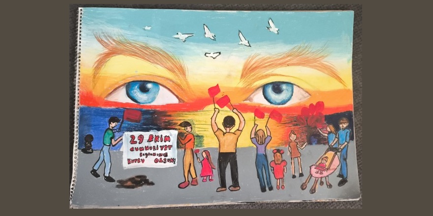 "Minik Kelebekler Cumhuriyet Bayramı için Çizdi!"