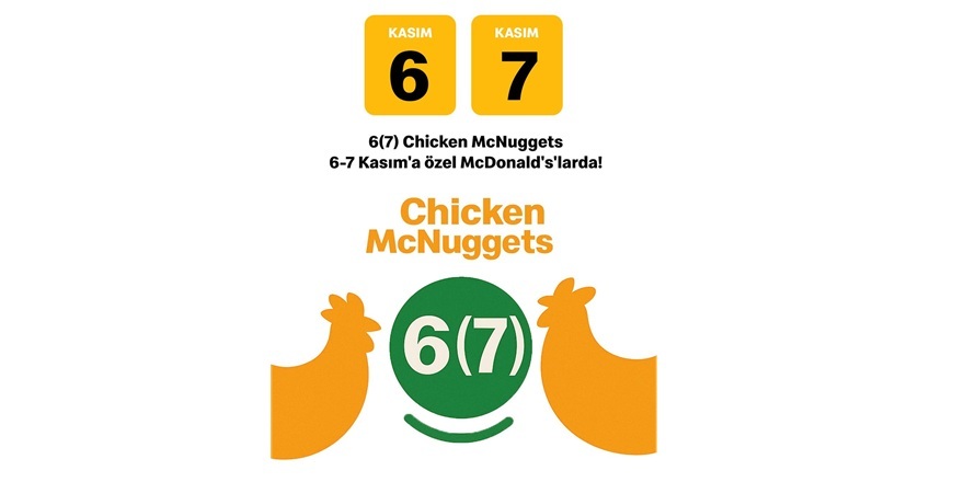 “67” (Altı-Yedi) Çılgınlığı Chicken McNuggets® ile Türkiye’de