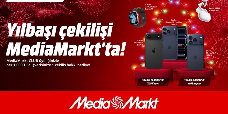 MediaMarkt’tan yeni yıla özel çekiliş kampanyası!