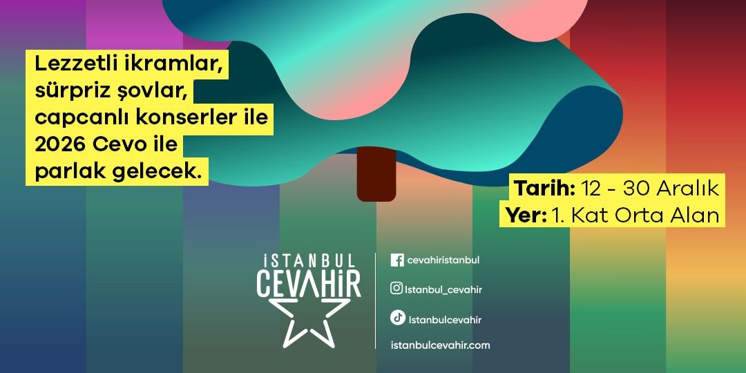 İstanbul Cevahir’de Yeni Yıla Renkli Bir Merhaba!