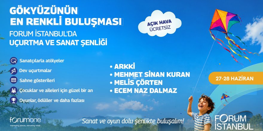 Forum İstanbul'da Uçurtma ve Sanat Şenliği
