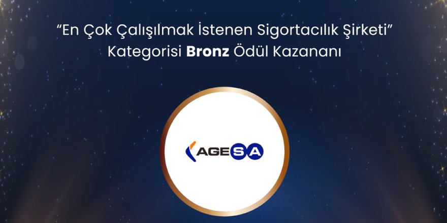 AgeSA’ya, Youth Awards 2026’dan Bronz Ödül