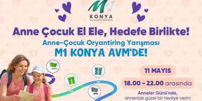 M1 Konya Avm’den Anneler Günü’ne Özel Oryantiring Yarışması 