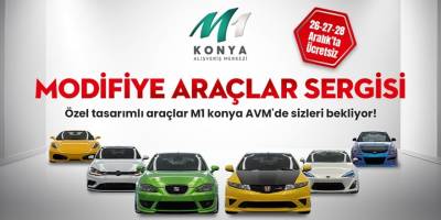 M1 Konya AVM’de otomobil rüzgarı esecek