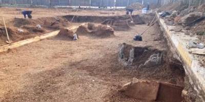 AVM inşaat çalışması sırasında arkeolojik kalıntılar bulundu