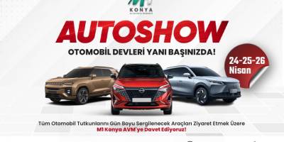 M1 Konya AVM’de Autoshow Araç Sergileme Etkinliği