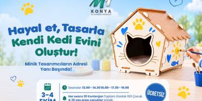 M1 Konya AVM’den “Kedi Evi Atölyesi”