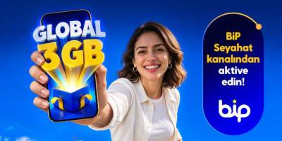 Turkcell’den 174 Ülkede Geçerli Global 3 GB Paketi Hediye