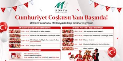 M1 Konya AVM'den Cumhuriyet Bayramı Kutlaması